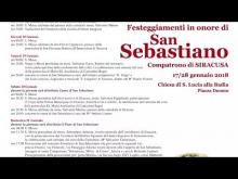 Siracusa Festeggiamenti San Sebastiano 2018